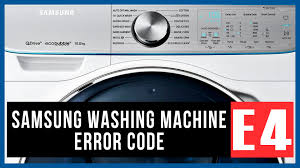 How do you override the door lock? Samsung Washer Error Code E4 Causes How Fix Problem