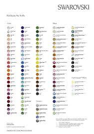 Meticulous Swarovski Crystal Colour Chart Pdf Swarovski