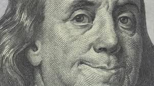 Animation of Ben Franklin smile and wink