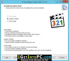A comprehensive codec pack for windows pcs klite mega codec is a comprehensive collection of video codecs and directshow filters. K Lite Codec Pack 15 2 Free Download