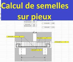 Calcul De Semelles Sur Pieux Sur Feuille Excel Calcul Devis Batiment Genie Civil