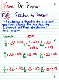 Fdp Fraction Decimal Percent Free Dr Pepper That