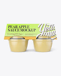 Download Pear Apple Sauce 4 4 Oz Cups Psd Mockup Front View Free 105 T Shirt Mockups Templates PSD Mockup Templates