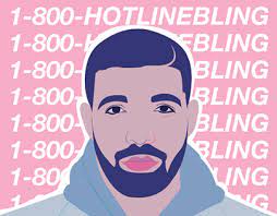 Hotline Bling Drake Vector Hotline Bling Drake Drake Hotline Painting