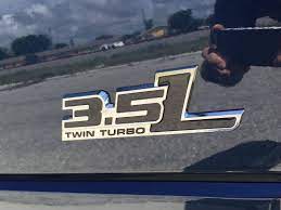 Customize The Look Of Your F150 Ecoboost Truck With These 3 5l Twin Turbo Emblems This Custom Molded Plastic Emblem Features A Ford F150 F150 Ford F150 Pickup