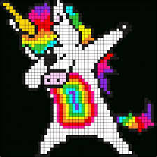This high quality transparent png images is totally free on pngkit. Pixel Art Licorne Facile A Imprimer