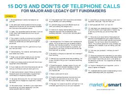 Channel your favorite game show host with a spinner fundraiser! Fundraising Telephone Call Do S And Don Ts Marketsmart