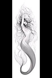 Black And White Mermaid Sleeve Tattoo Pin By Nasimvafaei On Chicas Mermaid Sleeve Tattoos Mermaid Tattoos Mermaid Tattoo