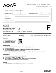 Fillable Online Kesacademy Co Gcse Mathematics 8300 New Practice Paper Set 1 Paper 1f Gcse Mathematics 8300 Kesacademy Co Fax Email Print Pdffiller