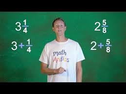 Math Antics Adding Mixed Numbers Youtube Adding Mixed Number Mixed Numbers Math Videos