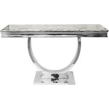Grey Marble Top Modern Console Table Hallway Side Table Living Room Furniture Ebay