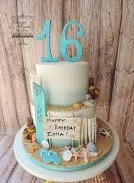 The largest resource for sweet sixteen parties. Beach Cake Beach Themed Cakes Beach Cakes Sweet 16 Birthday