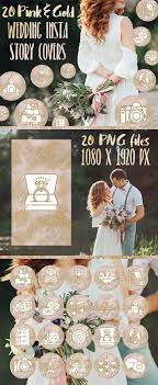 Wedding Instagram Story Highlight Covers Pink Gold Glitter Insta Stories Icons Wedding Planner Branding Kit Wedding Photographer Rose Wedding Icon Instagram Story Pink Instagram