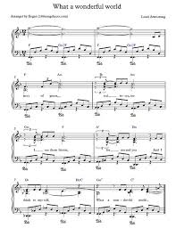 Louis Armstrong What A Wonderful World Free Mp3 Download What A Wonderful World Louis Armstrong Free Sheet Music