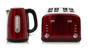 George Home Kettle Toaster Set Red Kettles George At Asda Kettle And Toaster Kettle And Toaster Set Kettle