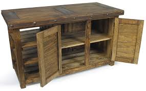 Buy kitchen islands at dutchcrafters online, over the phone or in our store with one of our amish furniture specialists. Rustic Old Wood Kitchen Island With Iron Accents