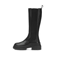 Ash Knee Boot With Elastic Band Woman Black Mascheroni Store