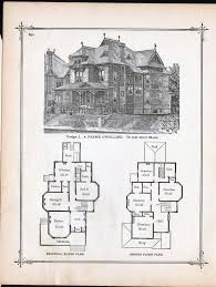 Gothic Frame Dwelling Vintage House Plans 1881 Antique Victorian Architecture Print To Frame Victorian House Plans Vintage House Plans Gothic House