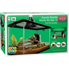 Aqua Culture 10 Gallon Turtle Aquatic Reptile Habitat Starter Kit Walmart Com Turtle Habitat Turtle Aquarium Turtle Tank