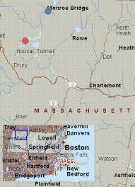 Deerfield River Tubing Map Map For Deerfield River, Massachusetts, White Water, Monroe Bridge To Bear  Swamp