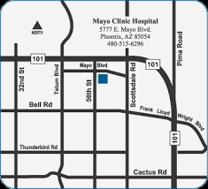 Map To Mayo Clinic Hospital In Arizona Mayo Clinic Hospital Mayo