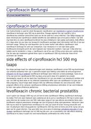 Novidat Ciprofloxacin 500mg Tablets Why The