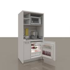 Studio, pièce biscornue ou aux dimensions compactes. Kitchenette With Integrated Appliances 44 Mobilspazio S R L Hidden Compact For Studio Apartement