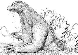 Godzilla rises from the sea. Printable Godzilla Coloring Pages Pdf Free Coloring Sheets In 2021 Godzilla Coloring Pages Monster Coloring Pages Godzilla