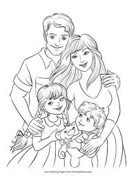 Here are the 5 artists of the moment. Family Coloring Page Free Printable Pdf From Primarygames