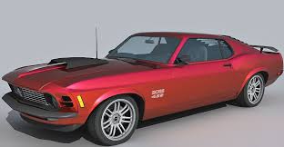 Ford Mustang Boss 429 3d Model Ford Mustang Boss Ford Mustang Mustang