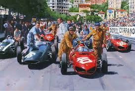 25 x 32 the winning ford gt mark iv of dan gurney and a.j. Automobile Art Watts Nicholas Onto The Grid