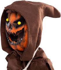 Are there scary pumpkins and cheerful pumpkins on halloween? Scary Scarecrow Pumpkin Bobble Head Costume W Pumpkin Halloween Mask For Kids Role Playing Walmart Com Walmart Com