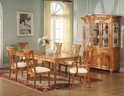 Oak dining set a 7 piece traditional white and natural wooden dinette table with 6 chairs which is the best kitchen or living room solution. 8 Romantic Oak Color Dining Room Chairs Photos Oak Dining Room Oak Dining Room Set Oak Dining Room Table