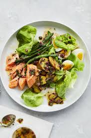 Salmon Nicoise Salad Recipe Nicoise Salad Recipe Seafood Dinner Seafood Recipes