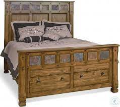Buy sawmill louver panel bedroom set (sedona) at furniturepick store. Sedona Rustic Oak Panel Storage Bedroom Set From Sunny Designs Coleman Furniture