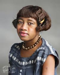 A poised young woman photographed by W. J. Ramsey in Gainesville, Georgia,  sometime in the 1920s.