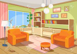 3d close up rendering of a curious cartoon alien peeking around a blank sign isolated on a white background. Illustration Of A Cozy Cartoon Interior Of An Orange Home Room A Living Room With Two Soft Armchairs Ottoman Chest Of Drawers Book Shelves And Floor Lamp Stock Photo Picture And Royalty