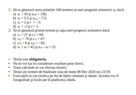 0 ratings0% found this document useful (0 votes). Clasa A 9 A Test 2 Exercitii La Matematica Urgent Ajutor Multumesc Brainly Ro