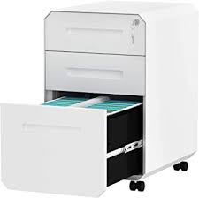Yitahome 3-drawer Filing Cabinet Office Drawers With Lock Divider And Pencil Tray Portable Metal Filing Cabinet Drawer Filing Cabinet Office Storage Cabinets