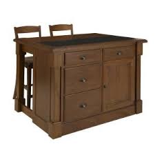 Homestyles Aspen Rustic Cherry Kitchen Island With Seating 5520 9459 The Home Depot Kitchen Tops Granite Kitchen Island With Granite Top Granite Tops