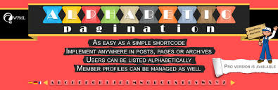 Your categories will display in order from the category with the most amount of posts to the category with. Alphabetic Pagination Wordpress Plugin Wordpress Org