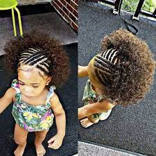 This Is A Perfect Crochet Braid Hairstyle Idea For The Little Girls Having Curly Hair This Interest Little Girl Hairstyles Kids Hairstyles Natural Hair Styles