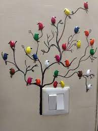 How To Make Pista Shell Bird For Wall Decoration Crazzy Craft Pista Shell Crafts Shell Crafts Bird Wall Decor