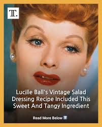 There is an interesting ingredient Lucile Ball adds that you don't often  find in salad dressing: ketchup (or, as it's written in the recipe, catsup).