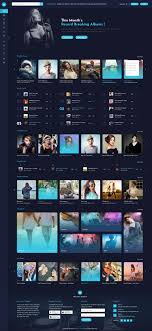 Miraculous Music Psd Template Psd Template Songs Store Download Https Themeforest Net Item Miracul Design De Interface Design Sites Ideias De Design