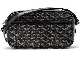 Goyard handbags come in styles such as shoulder, clutch, and tote bags. Goyard Cap Vert Crossbody Goyardine Black
