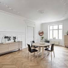 table ronde en bois style scandinave extensible sm112 stue inspirasjon spisestuemobler hus innredning