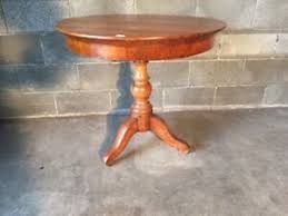 All wood fullh restored coffee table. Elegant Round Living Room Coffee Table In Walnut Restored In Progress Ebay