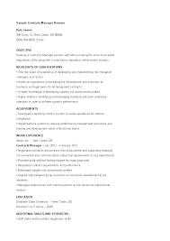 sample contract manager resume how to