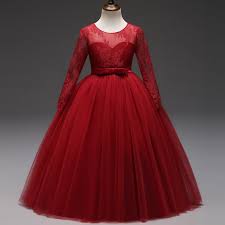 2 piece red white wedding dress fairytale wedding dress victorian style vintage 1800 dress blue gradient wedding dress pink wedding dress ball gown romantic see through champagne off shoulder long dress champagne victorian style wedding dresses black wedding gown winter. See Through Lace Long Sleeve Kids Teen Girls Evening Wedding Dress Chi Toyszoom
